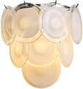 Modern Artistic Wall Sconce, Iridescent Layered Glass Disc Wall Lamp, Unique by Unknown