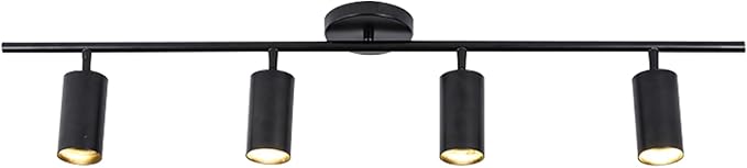 BOKT Matte Black Track Ceiling Light Modern 4-Lights LED Track Lighting Kit by BOKT