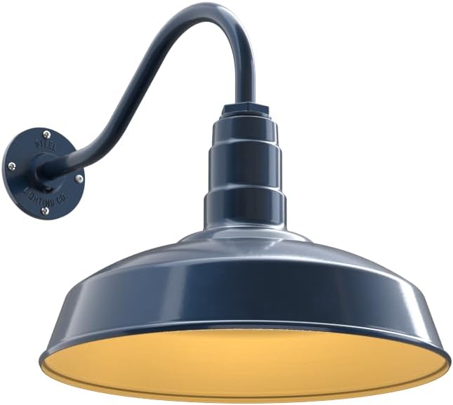 Steel Lighting Co. Gardena Barn Light | Outdoor Wall Mounted | 16" Dome | 16" by SteelLightingCo