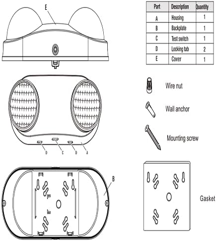 Outdoor Wet Location Emergency Light, Waterproof LED - Image 4