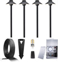 Gardenreet 12V Brass Landscape Black Path Lighting Kit by Gardenreet