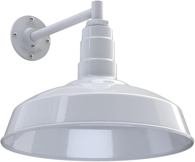 Steel Lighting Co. Gardena Barn Light | Outdoor Wall Mounted | 16" Dome | 11" by SteelLightingCo