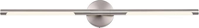 BONLICHT Brushed Nickel Vanity Light Fixtures Over Mirror 20W 350°Rotatable by BONLICHT