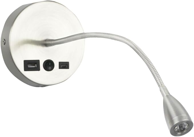 Newhouse Lighting 4.5 in. W x 15 in. H Selene Gooseneck Reading Light in by NewhouseLighting