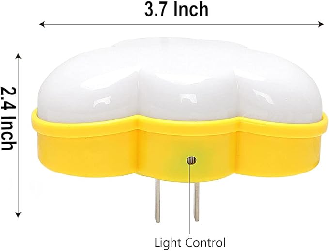 AUSAYE 4Pack LED Sensor Night Lights Plug Into Wall Lamp Cloud Night Light Cute - Image 3