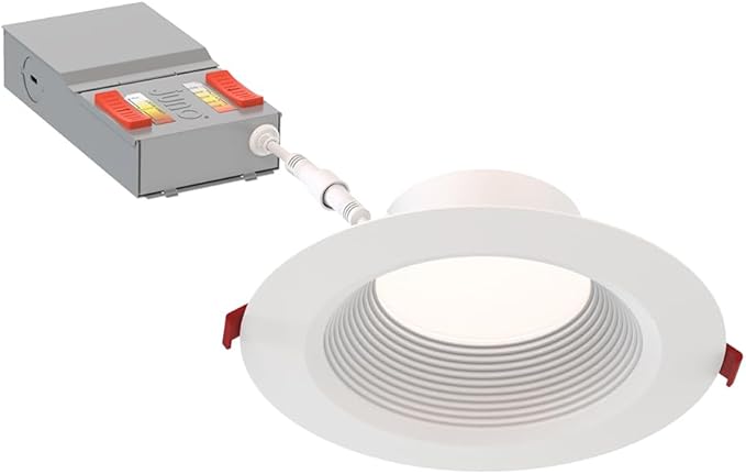 Juno LED Recessed Lights 6 Inch Round Wafer Downlight, 5-in-1 Switchable White - Image 6