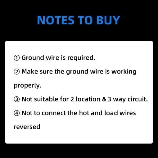 ELEGRP Single Pole Occupancy Motion Sensor Light Switch, Need Grounding Wire No - Image 9