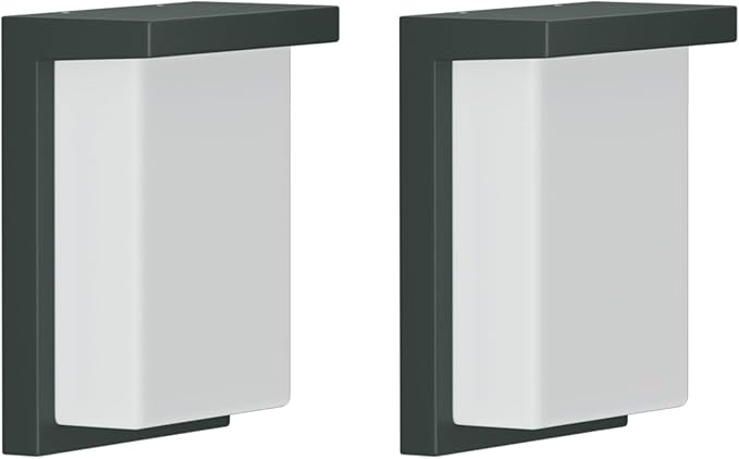 Tipace 2 Pack Modern Outdoor Led Wall Light, 30W 3000K 1200Lumen Porch & Patio - Image 2