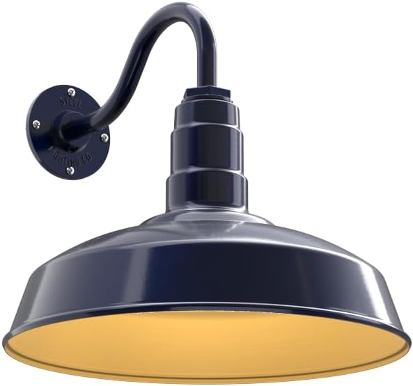Steel Lighting Co. Gardena Barn Light | Outdoor Wall Mounted | 16" Dome | 11" by SteelLightingCo
