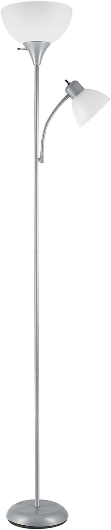 GLOBE Electric 67134 72" Torchiere Floor Lamp and Adjustable Reading Light by GlobeElectric