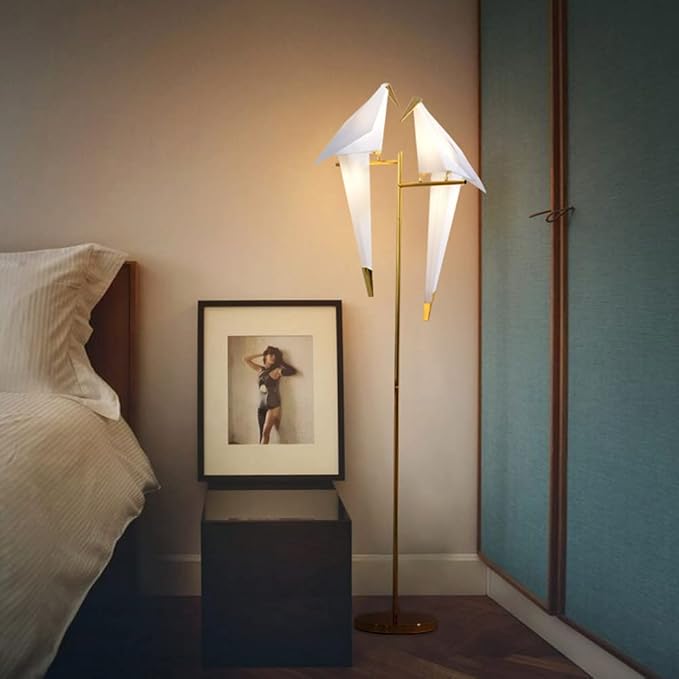 MORE CHANGE 68In Modern LED Floor Lamp, Bird Floor Light Gold Metal Fixtures - Image 7