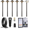 Gardenreet Brass Low Voltage Landscape Path Lights Kit 12V LED by Gardenreet