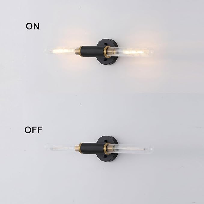 Modern Wall Sconces 24" Knurled Texture Cylinder Bathroom Vanity Lights Fixtures - Image 6