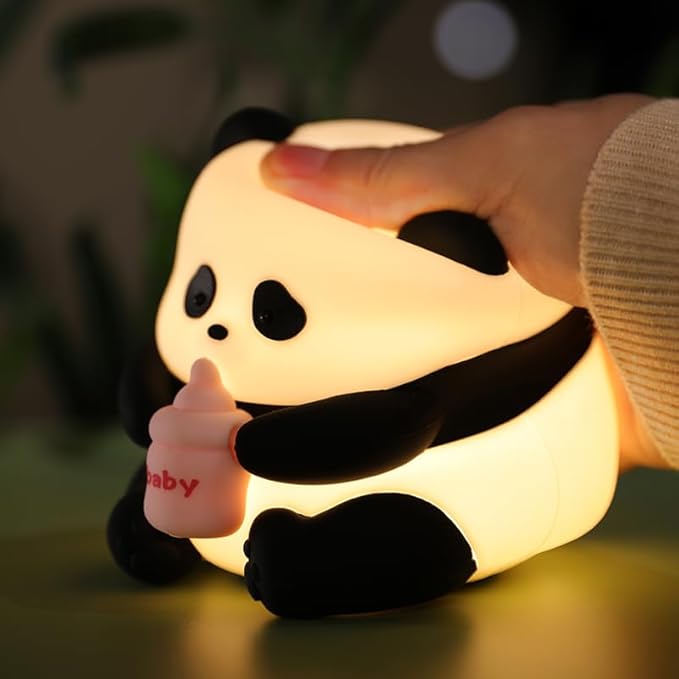 Cute Panda Night Light, LED Novelty Animal Night Lamp, 3 Level Dimmable Nursery - Image 6