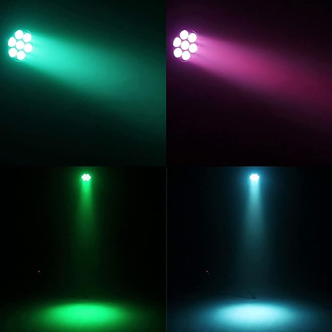 SHEHDS Par Lights IP65 Waterproof Outdoor LED 7x18W RGBWA+UV Lighting Stage - Image 4