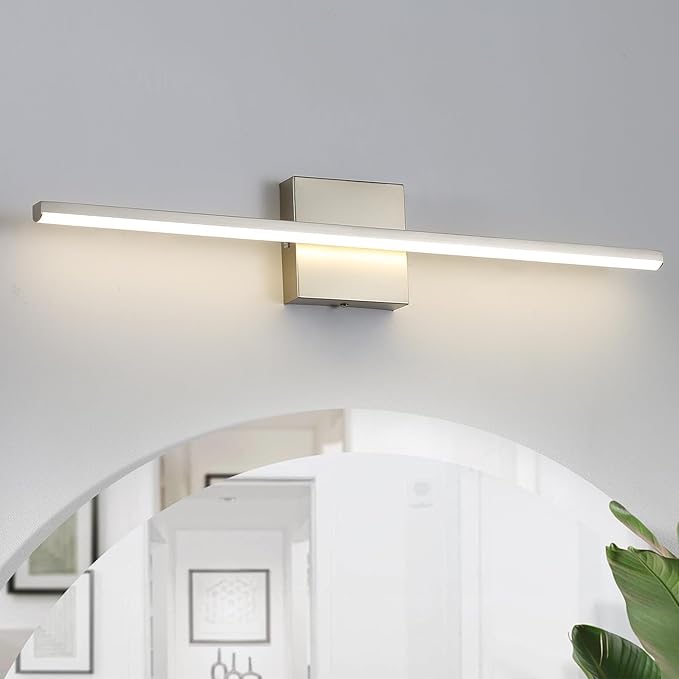 Modern Bathroom Vanity Light 24 Inch, 18W Brushed Nickel Bathroom Light Fixture - Image 6