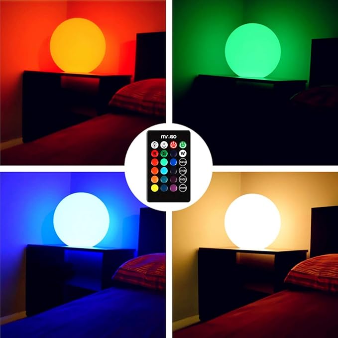 Mr.Go 20-inch Rechargeable LED Ball Light, Waterproof Outdoor Globe Lights - Image 7