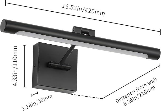 Joosenhouse Hard-Wired Picture Light Dimmable LED Picture Lights - Image 5