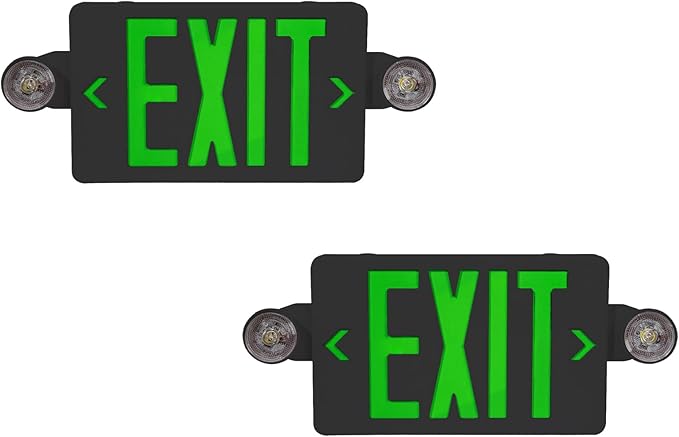 CM MZY Exit Sign with Emergency Lights, Exit Signs Light with Battery Backup by CMMZY