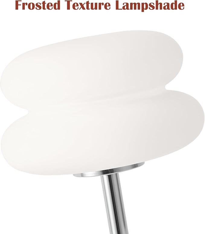 White Mushroom Lamp, Mid Century Modern Lamp - Image 4