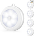 Mlambert 4 Pack Motion Sensor LED Night Light, Cordless Battery-Powered by Mlambert