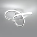 Modern LED Ceiling Light, 6500K White Light Spiral Aluminum Flush Mount Ceiling by DAXGD