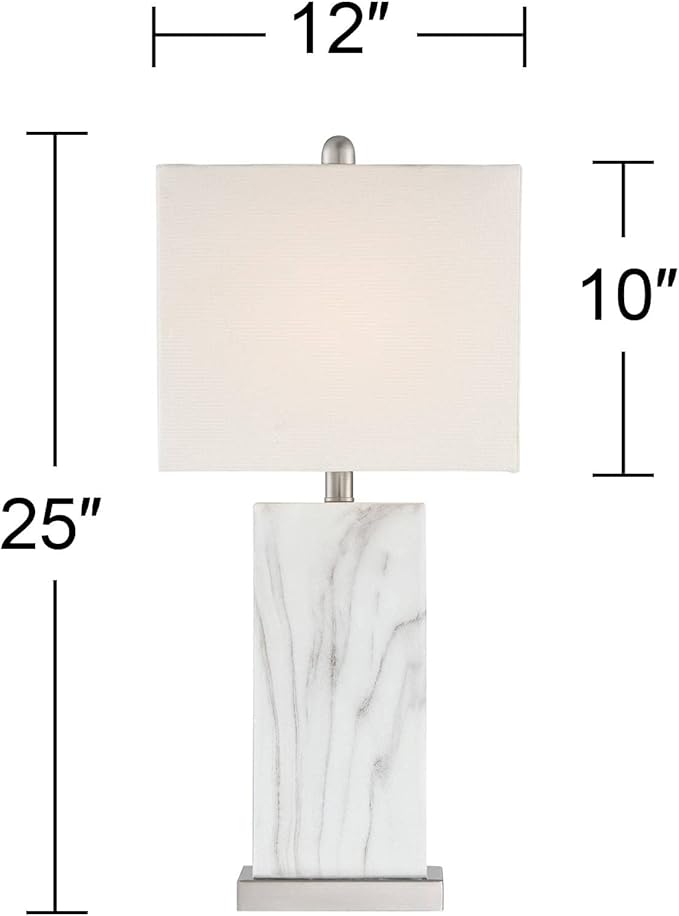 360 Lighting Connie Mid Century Modern Table Lamps 25" High Set of 2 - Image 4