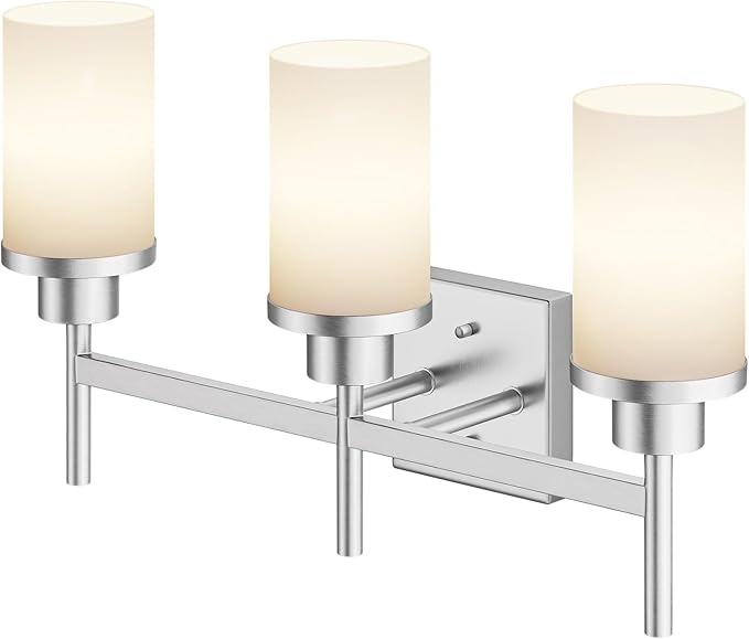Bathrom Light Fixtures Brushed Nickel 3-Light by AONEON