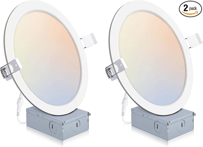 2 Pack Recessed Lighting 8 Inch by POWERASIA
