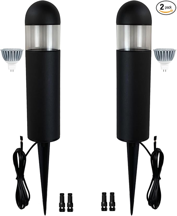 Arrownine Low Voltage Landscape Lighting Outdoor Bollard Pathway Lights by Arrownine