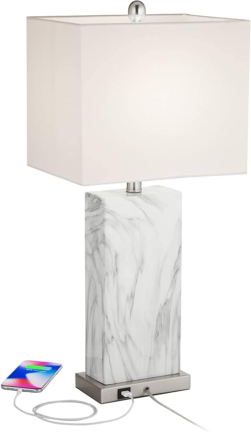 360 Lighting Connie Mid Century Modern Table Lamps 25" High Set of 2 - Image 3