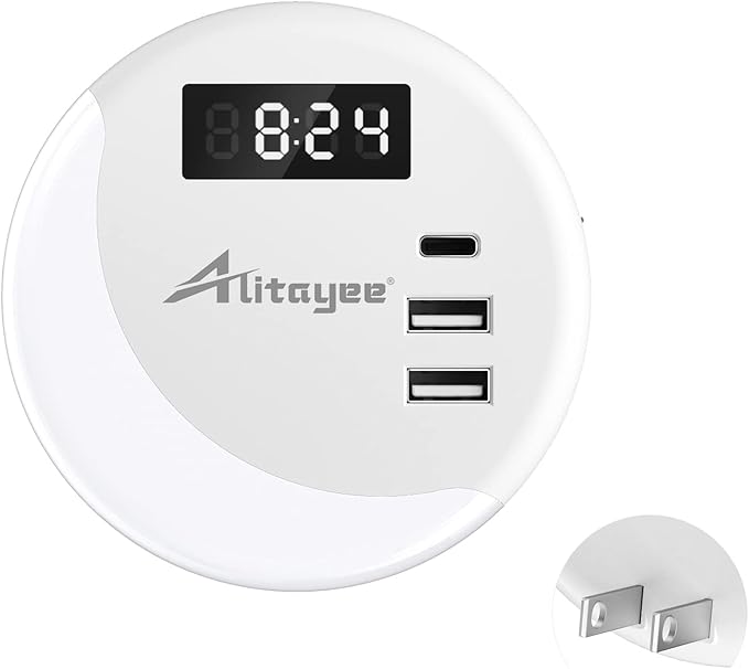 Alitayee LED Night Light, Night Lights Plug Into Wall, Smart Light Sensor by Alitayee