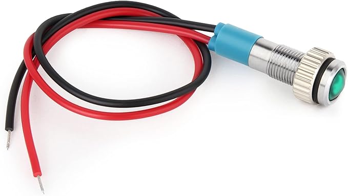 GASHER 12V/24V/110V 20mA Energy Saving Indicator Light Mounting Hole Size 6mm - Image 7