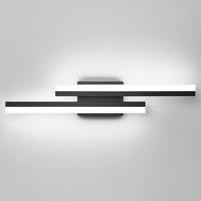 PRESDE 24 Inch LED Vanity Light Bar, Modern Black Bathroom Light Fixtures Over by HOME