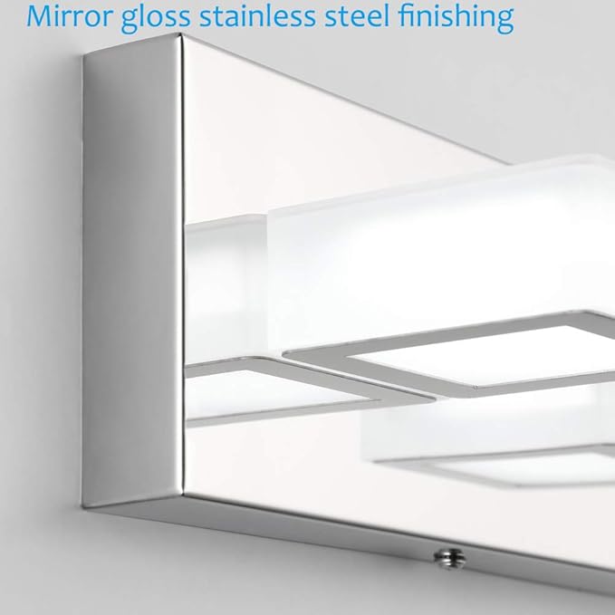 Ralbay LED Modern Vanity Light Bathroom Vanity Lights Over Mirror 4 Light - Image 7