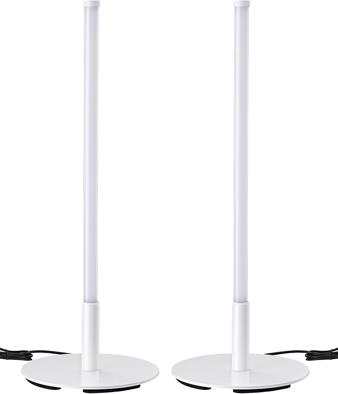 EDISHINE Upgraded LED Table Lamp Set of 2, 16.9" Dimmable Modern Bedside Lamps - Image 8