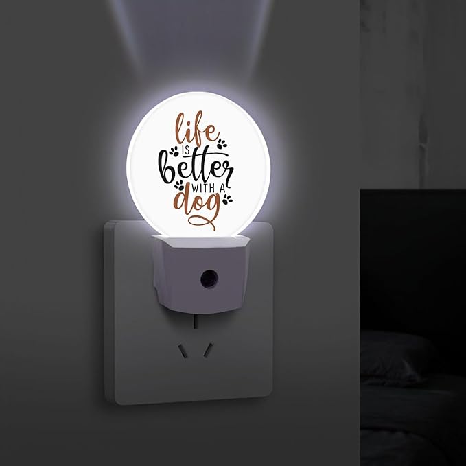 Round LED Night Light, Life is Better - Image 4