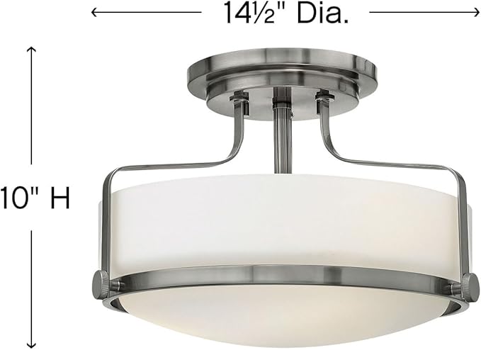 Hinkley Harper 3641BN Medium Semi-Flush Mount Ceiling Light - Image 3