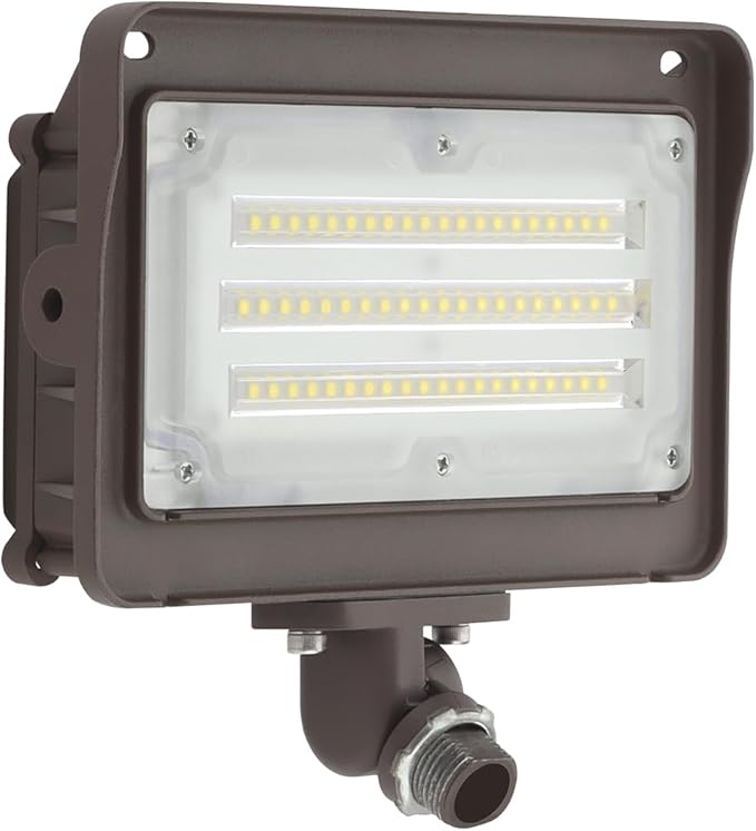 DAKASON 50W LED Flood Light Outdoor, Dusk-to-Dawn Photocell 180° Adjustable by DAKASON