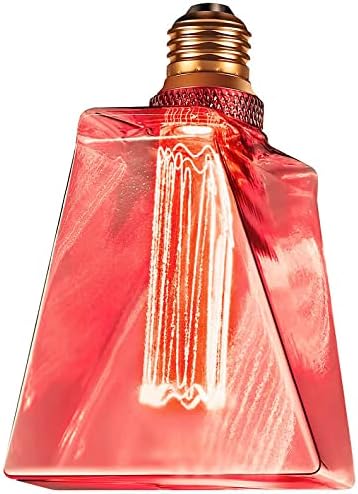 Next Glow RED Light Bulb LED Vintage 3.5W Equivalent 20W Ice ShapedE26 Medium by NextGlow
