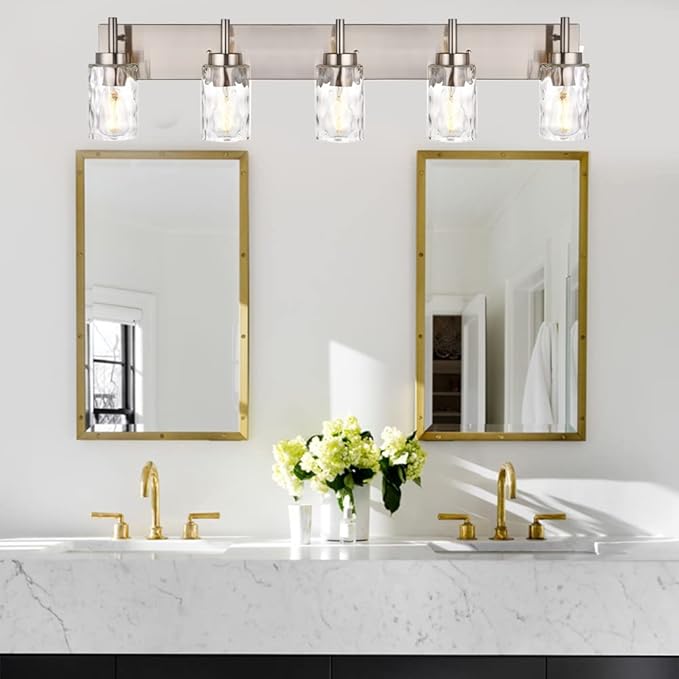 BONLICHT Transitional Vanity Lighting Fixtures Brushed Nickel - Image 2