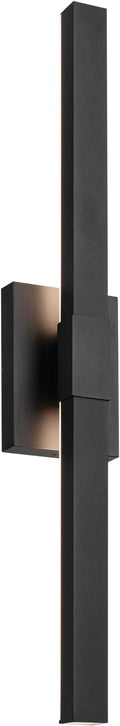Kichler Nocar LED Textured Black Modern Garage or Patio Outdoor Wall Light by Kichler
