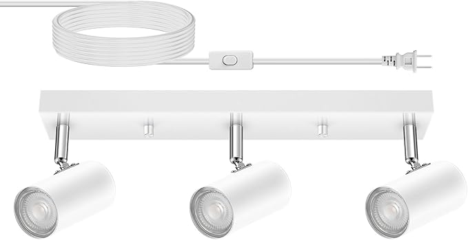 3 Light Track Lighting Kit, Industrial LED Wall Light by HOME
