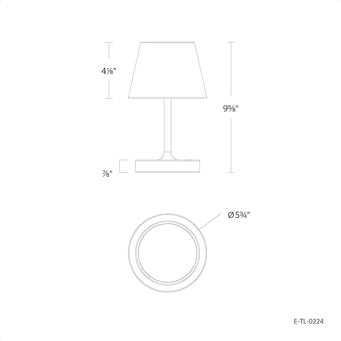 Modo LED Cordless USB-C Re-Chargeable Desk Lamp, 5200mAh Battery Operated - Image 8