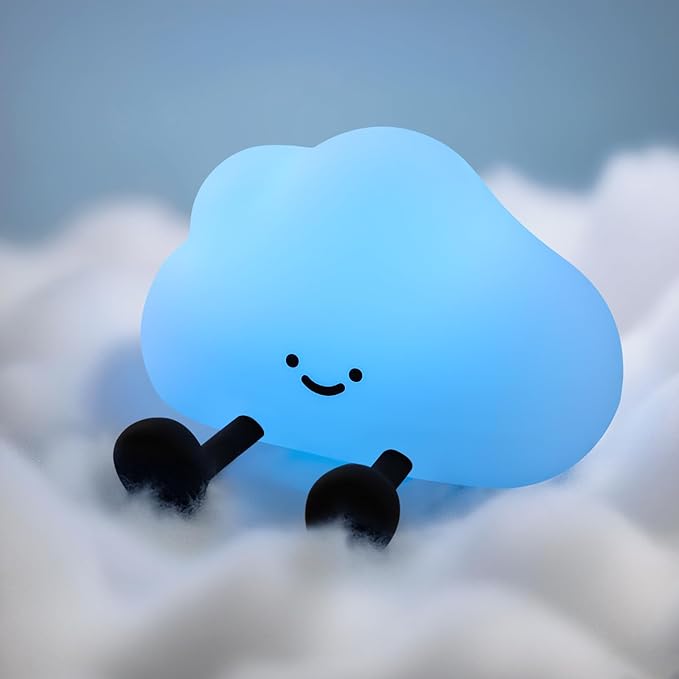 YISUN Cloud Night Light, Colorful Silicone Night Lights by YISUN