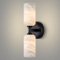 Alabaster Wall Sconce, 14in Modern Spanish Natural Marble Bathroom Vanity by CEENWE
