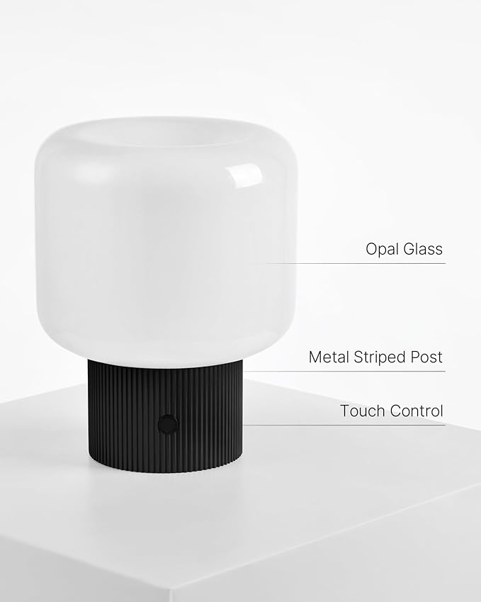 Halo Mushroom Lamp, 5W Cute Cordless Rechargeable Table Lamp - Image 7