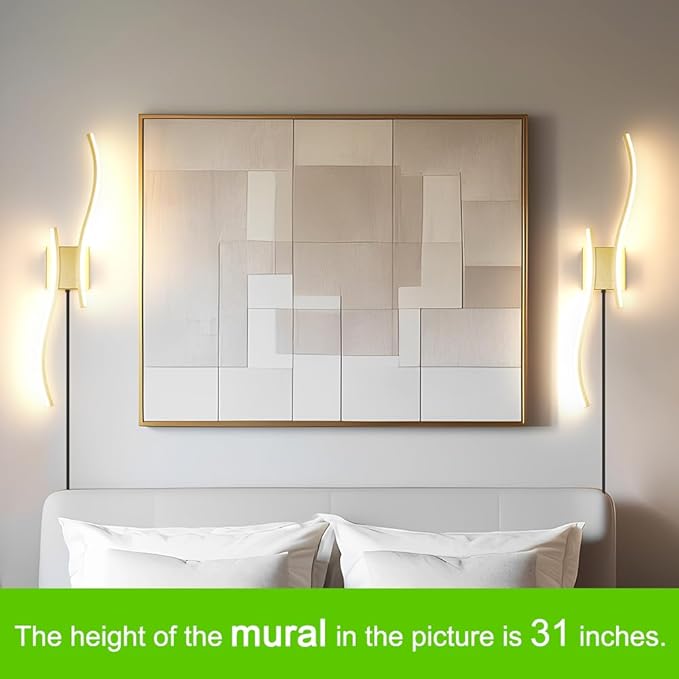 Modern Plug in Wall Sconce Set of 2, 3CCT Adjustable & Memory Function - Image 2