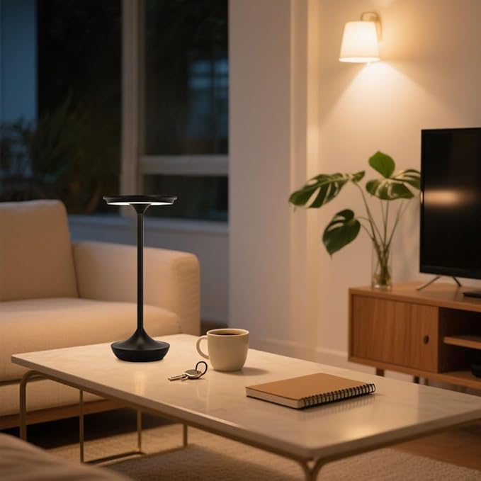 EJQ Rechargeable Cordless Table Lamp, 6000mAh Battery Operated LED Table Lights - Image 7