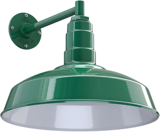 Steel Lighting Co. Gardena Barn Light | Outdoor Wall Mounted | 16" Dome | 11" by SteelLightingCo